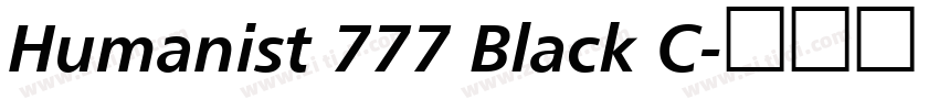 Humanist 777 Black C字体转换